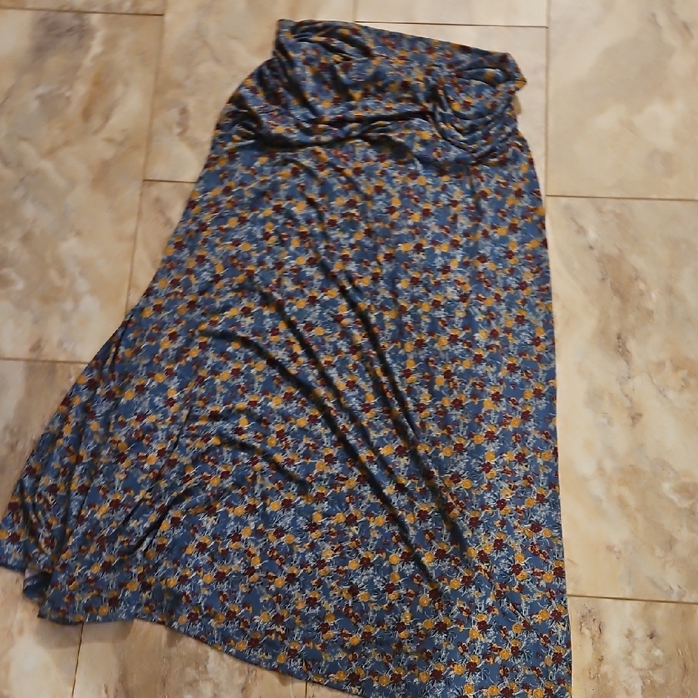 LulaRoe XLarge Floral Maxi Skirt Perfect For Fall - Picture 2 of 4